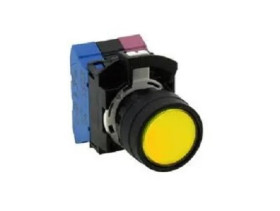 Przycisk Chwilowy 1 NO + 1 NC średnica wycięcia 22.3mm, montaż panelowy Idec