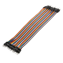 Jumper wire cable 40 pcs. 20 cm each M2M male to male compatible with Arduino and Raspberry Pi breadboard