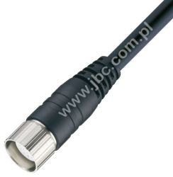 RKU 19-242/5 M, PUR 3x1,00mm2 + 16x0.5mm2, z gniazdem prostym M23 m.in. do podłączenia rozdzielaczy ASBSV, LUMBERG 60688