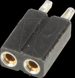 153PF-002-1-50-00 Precision socket, straight, RM 2.54, 2-pin