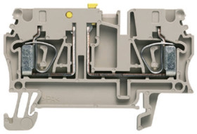 Kostka zaciskowa na szynie DIN Weidmuller poziomy: Pojedynczy 30 → 12AWGZacisk ZTR 20A 500 V