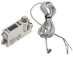 Wyłącznik przepływowy Suche powietrze, gaz 0.2 L/min → 10 L/min Wbudowany wyświetlacz Szybkozłączka 4 mm