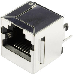 złącze żeńskie do wbudowania pionowego RJ45 BEL Stewart Connectors SS65100-022F Ilość styków: 10P8C 1 szt.