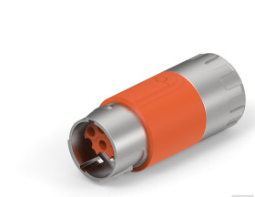 Złącze wielostykowe przemysłowe 9-pinowe M15 Montaż na kablu Wtyczka TE Connectivity