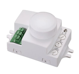 Czujnik mikrofalowy 1200W 360 stopni IP20 prostokątny biały mini B52-SES72WH