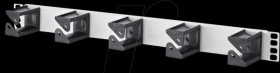 130894-01-03-E Cable manager 19 inch 1RU 56 mm gray RAL7035