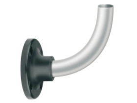 Podstawa z tulejką fi 70mm srebrny metal wygięta boczna 8LT7BM02