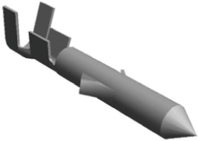 Zacisk zagniatany Męski TE Connectivity .062 Commercial 24AWG 0.2mm² Obudowa złącza 0,062 do zastosowań komercyjnych