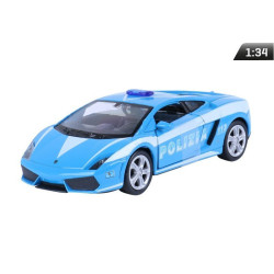 Model LAMBORGHINI GALLARDO 1:34 Niebieski POLICE LP560-4