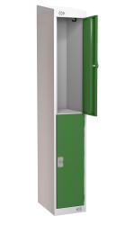 Szafa 2-drzwiowa, materiał: Stal, kolor: Nickel Copper Alloy, PUR, 1800 mm x 380 mm x 450mm, RS PRO