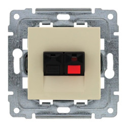 DANTE Gniazdo głośnikowe pojedyncze stereofoniczne bez ramki przekrój przewodów do 4 mm2 4503771