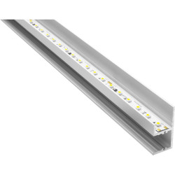 Barthelme 62399531 U-section Rail 1000x18x37mm Anodized Aluminium Profile
