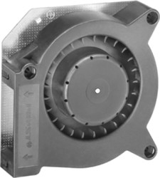 DC radial fan, 12 V, 121 x 121 x 37 mm, 40 m³/h, 58 dB, ball bearing, ebm-papst RL 90-18/12 N