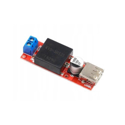 Zasilacz 5V/3A USB montażowy - przetwornica step-down DC/DC 7-24V/5V na układzie KIS-3R33S