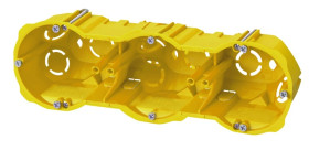 Puszka podtynkowa PK-3x60 k/g głeboka bezhalogenowa samogasnąca IP20 żółta RAL 1021 0287-00N