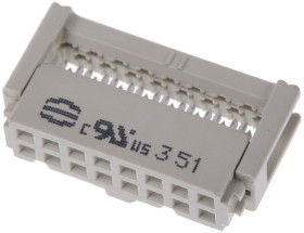 Złącze IDC 16-pinowe 2-rzędowe raster: 2.54mm Żeński Montaż na kablu HARTING