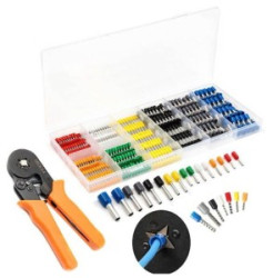 Zestaw tulejek 800szt + zaciskarka