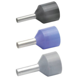 Klauke GR1738 Ferrules 2.5mm&#xB2; Grey Partially Insulated 500pieces