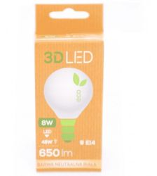 LAMPA LED E14 8W 230V B.N.KULKA