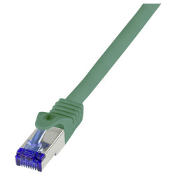 LogiLink C6A045S RJ45 CAT 6A S/FTP Network Cable Green 1.50 m 1-1 wired