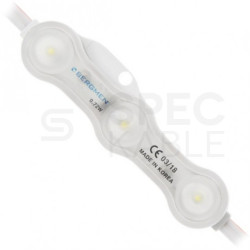 Moduł oświetleniowy 3xLED SMD 0,72W 12V 72lm biały z taśmą samoprzylepną IP68 BERGMEN