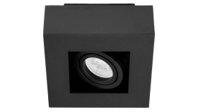 Oprawa Natynkowa Ruchoma Spot Gu10 Kwadrat Czarna Auri Lumiled