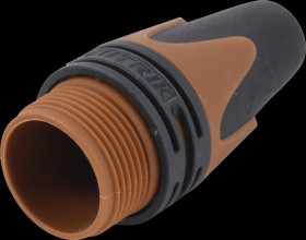 BXX-1-BROWN XLR clamping sleeve, anti-kink sleeve, brown