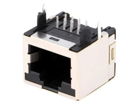 Gniazdo RJ45 8-pin Układ 8p8c na PCB THT 1-406541-5
