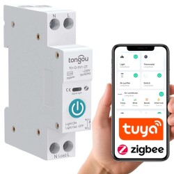 Przekaźnik Zigbee na szynę DIN 63A harmonogram pracy Tuya