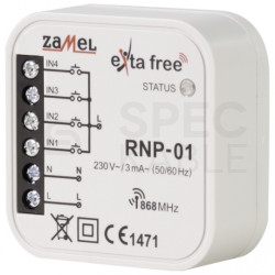 Radiowy nadajnik dopuszkowy 4 kanałowy 230V EXTA FREE ZAMEL