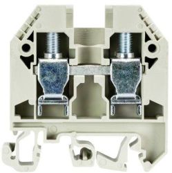 Zacisk przelotowy, Wieland WKN 10/U 57.510.0155.0, 2,5-16 mm2 / 1,5-10 mm2, 63 A, szary