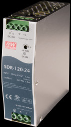 SDR-120-12 Switching power supply, DIN mounting, 120 W / 12 V / 10 A