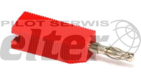 Wtyk bananowy LAW15 czerwony