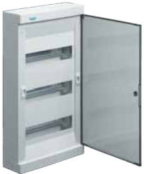 Hager VS312TD Golf 36-modułowa drzwi transparentne