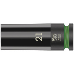 Wera 05004592001 8790 C Wheel Impaktor Socket with 1/2&quot; Drive, 21 x 85 x 32 mm