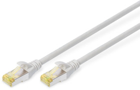 Patch cable, RJ45 plug, straight to RJ45 plug, straight, Cat 6A, S/FTP, LSZH, 30 m, gray, DK-1644-A-300
