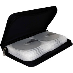 MediaRange BOX51 CD bag 48 CDs/DVDs/Blu-rays Nylon Black 289x49x161 mm