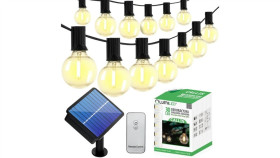 Girlanda Solarna Ogrodowa 30X Led Ozdobne Kuleczki 15,17M Ciepła 3000K +...