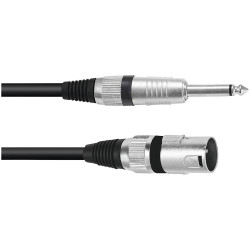 Omnitronic 3022519C Audio & Video Cable Assemblies black flexible 2m
