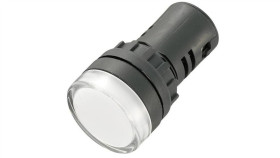 Lampka Sygnalizacyjna 22Mm Biała Led 24V Ac/Dc Ad16-22D/W