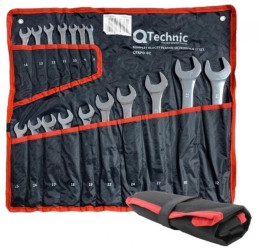 Klucze płasko-oczkowe 8-32mm zestaw 17 kluczy QTechnic