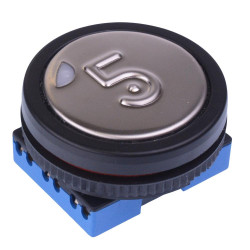 LPI5112R1K21705 APEM '5' Red 12V illuminated Large Actuator Push Button Switch IP53