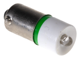Lampka kontrolna Zielony 130V ac BA9s LED średnica 10mm długość 24mm
