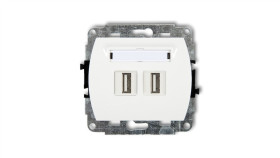Trend Gniazdo Podwójne 2Xusb-Aa 3.0 Biały Gusb-6