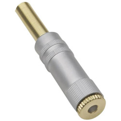 BKL 1103083 Audio Jack Connector 3.5mm Stereo Gold 3-Pin Straight
