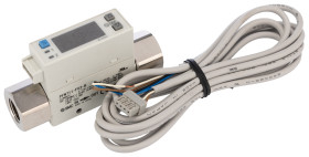 Czujnik przepływu 100 l/min SMC 24 V 3-znakowy 7-segmentowy wyświetlacz LED