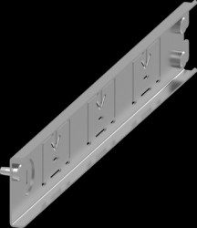 Subdivision, lateral, sheet steel, (W x H x D) 1.5 x 100 x 400 mm, 8PQ5000-2BA27