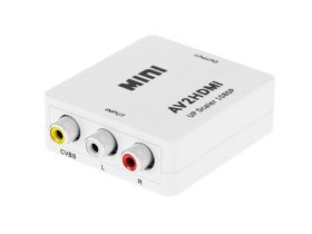 Konwerter sygnału gniazdo AV - CHINCH CVBS + AUDIO - gniazdo HDMI