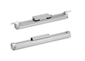 Siłownik pneumatyczny beztłoczyskowy skok: 100mm EMERSON ? AVENTICS Ø: 25mm Regulowany pneumatycznie G 1/8 RTC-BV