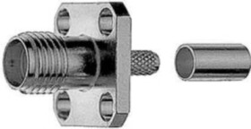 SMA flange socket 50 Ω, RG-188A/U, RG-174/U, KX-3B, RG-316/U, KX-22A, straight, 100024721
